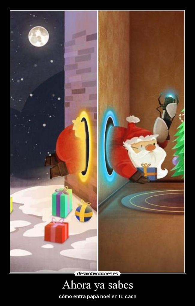 Ahora ya sabes - cómo entra papá noel en tu casa