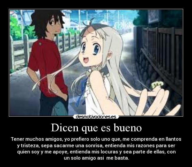 carteles ano mita hana menma anime dicen que bueno desmotivaciones