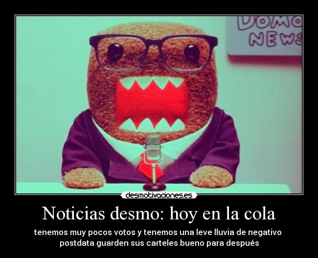 Noticias desmo: hoy en la cola - 