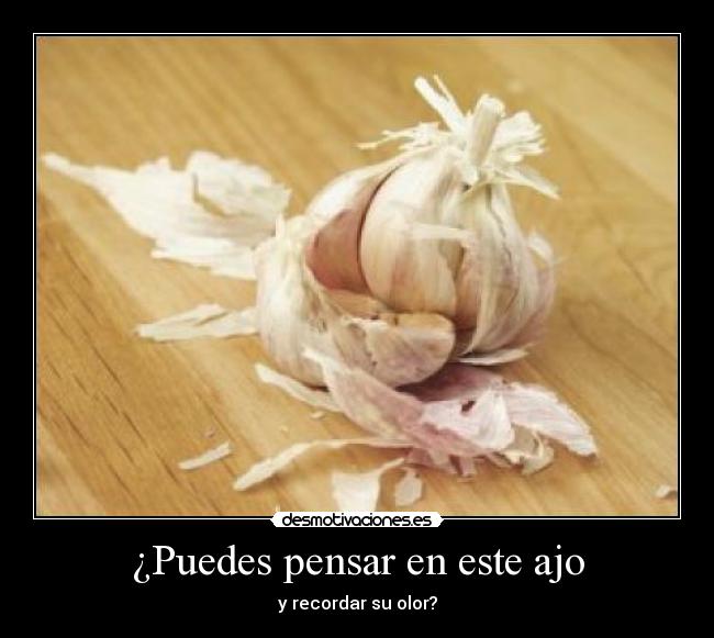 carteles olor ajo desmotivaciones