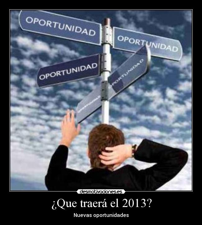 ¿Que traerá el 2013? -