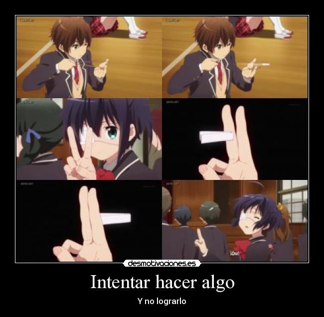 Intentar hacer algo -