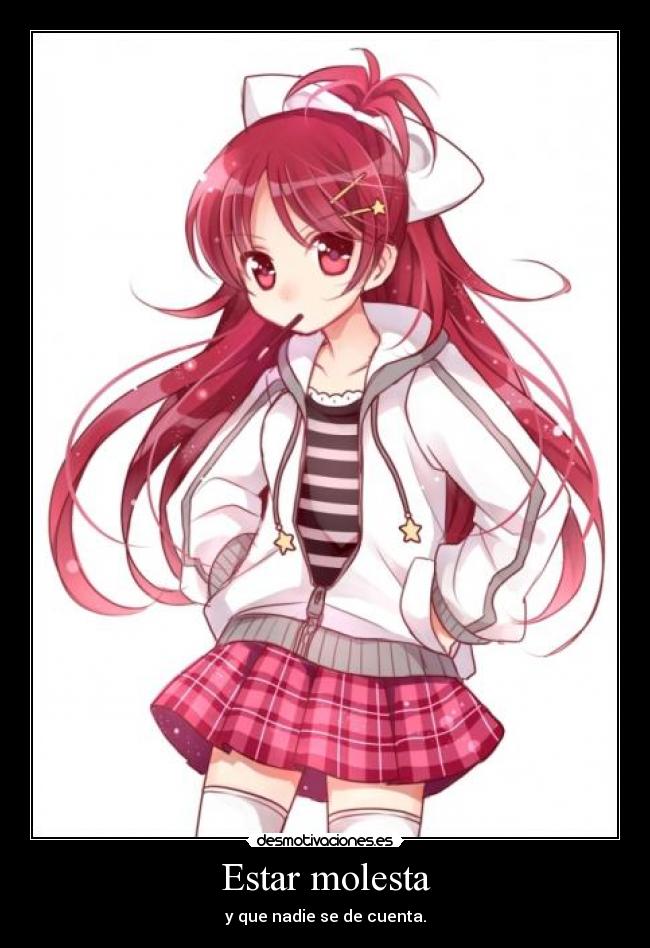 Estar molesta - 