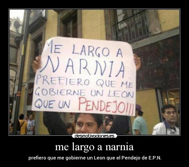 me largo a narnia -
