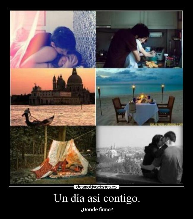 Un día así contigo. -