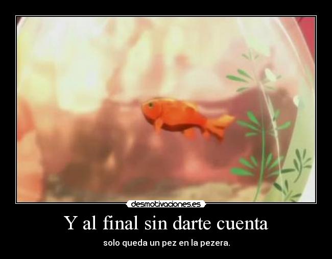 Y al final sin darte cuenta -