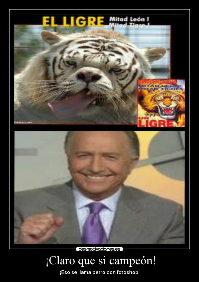 ¡Claro que si campeón! - ¡Eso se llama perro con fotoshop!