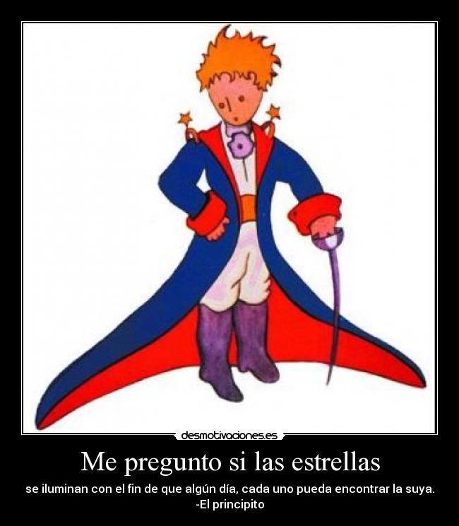 carteles estrellas principito desmotivaciones