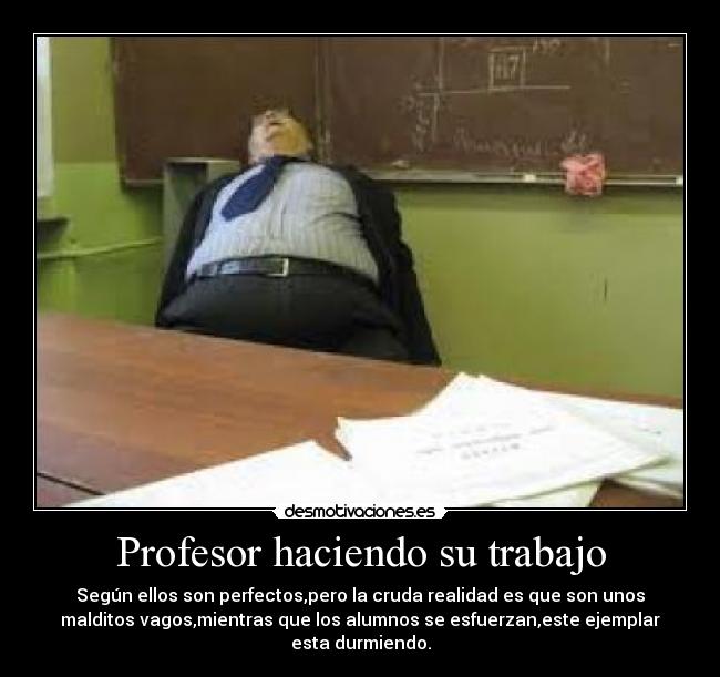 Profesor haciendo su trabajo - 