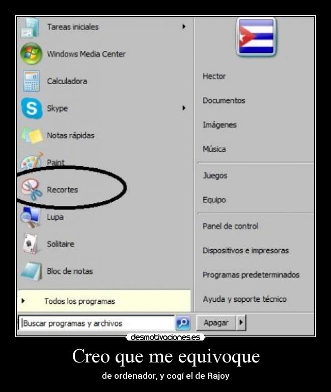 Creo que me equivoque -