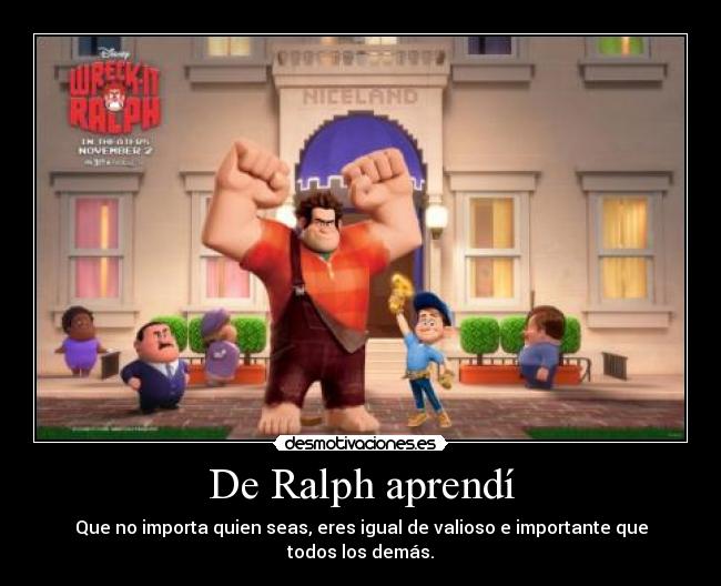 De Ralph aprendí - 
