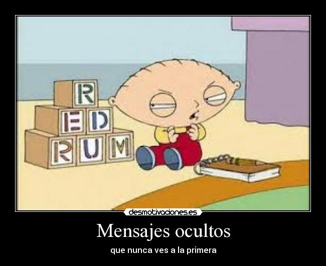 Mensajes ocultos - que nunca ves a la primera