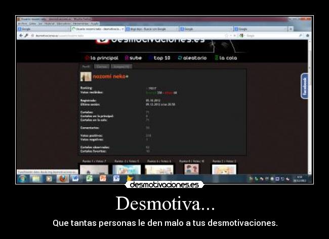 Desmotiva... -