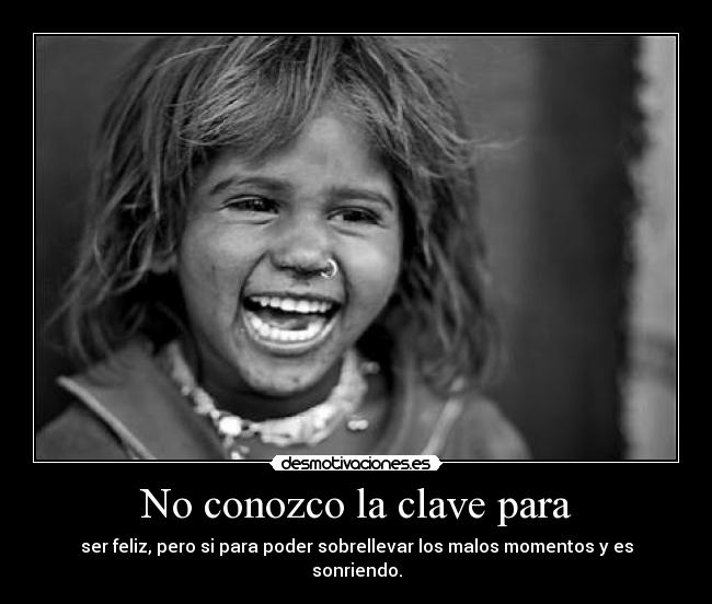 No conozco la clave para -