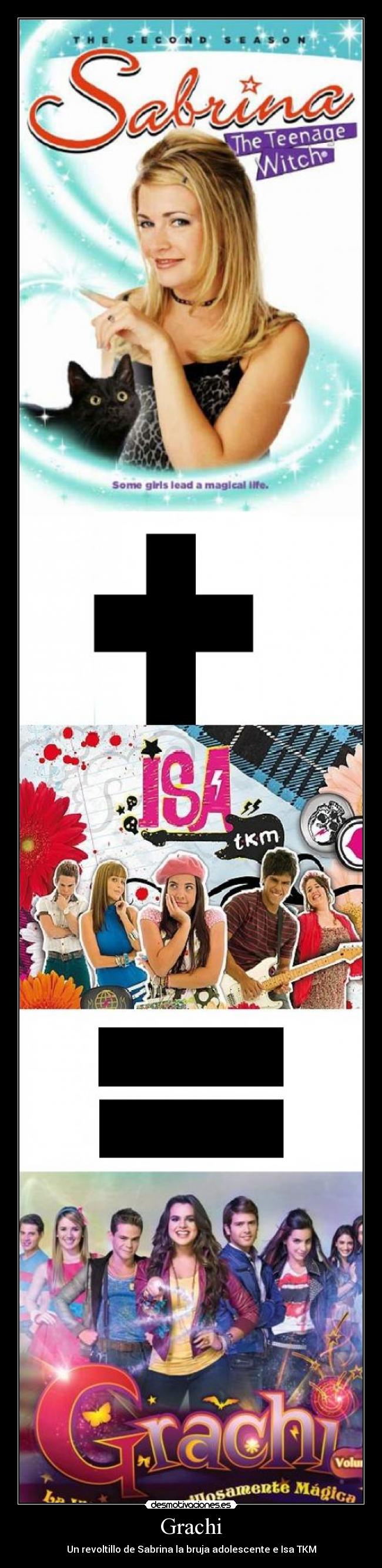 carteles sabrina bruja adolescente isa tkm grachi copias clones plagios desmotivaciones