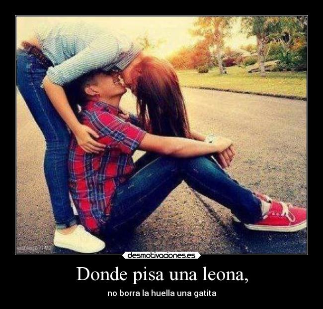 Donde pisa una leona, - no borra la huella una gatita