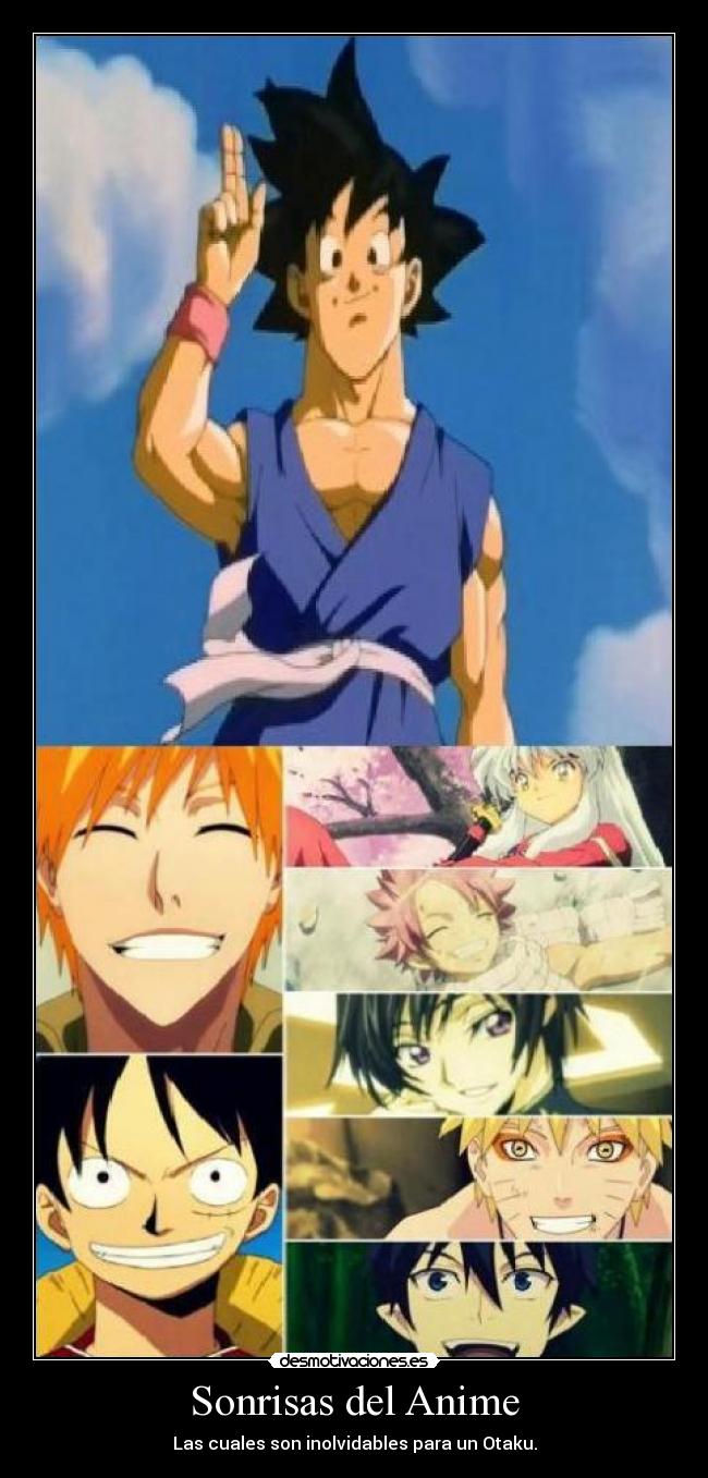 Sonrisas del Anime - Las cuales son inolvidables para un Otaku.