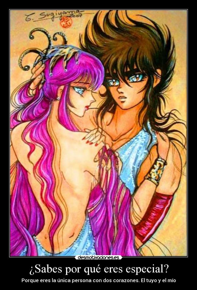 ¿Sabes por qué eres especial? - Porque eres la única persona con dos corazones. El tuyo y el mío♥