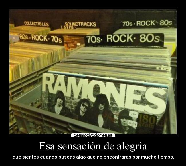 Esa sensación de alegría -