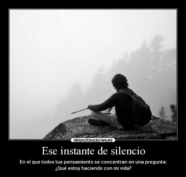 carteles silencio instante silencio pensamientos concentrar pregunta desmotivaciones