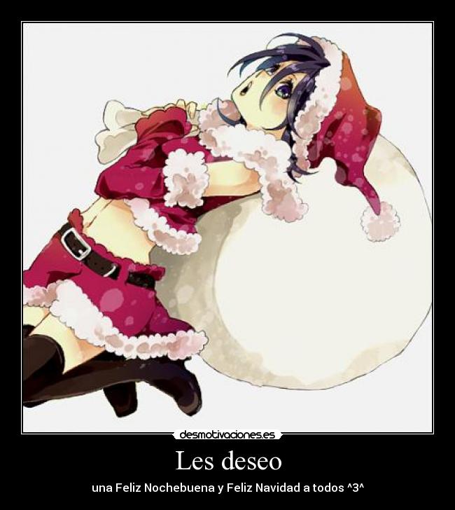 carteles anime manga otaku bleach breemkurosaki rukia kuchiki les deseo feliz navidad feliz nochebuena desmotivaciones