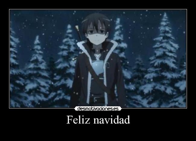 carteles navidad sword art online kirito quiere revivir sachi pero puede twt desmotivaciones