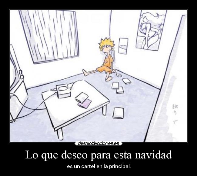 carteles navidad navidad deseos anime naruto amor desmotivaciones