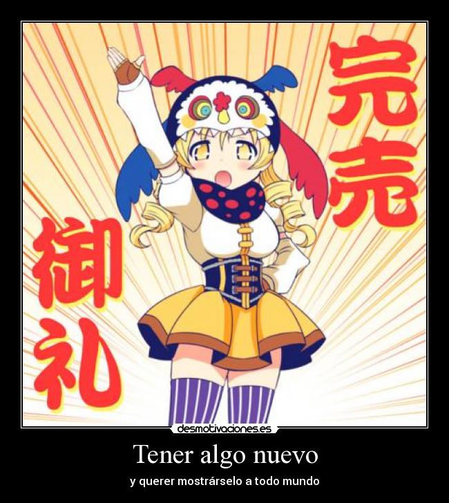 carteles anime shinigamisempai mahou shoujo madoka magica mami tomoe tener algo nuevo desmotivaciones