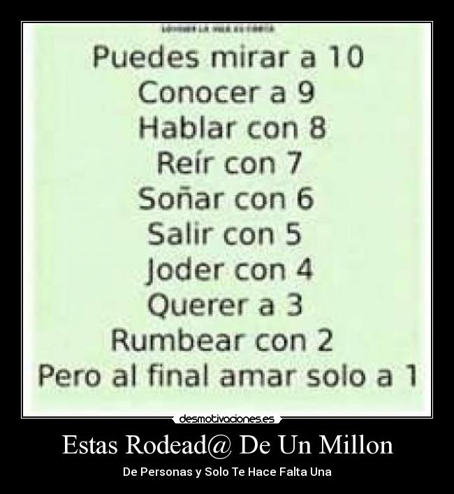 Estas Rodead@ De Un Millon -