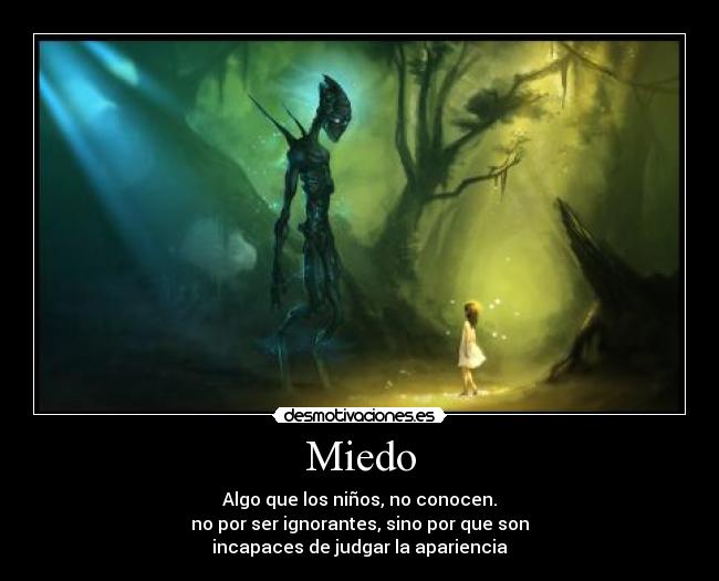 carteles miedo miedo ninos desmotivaciones