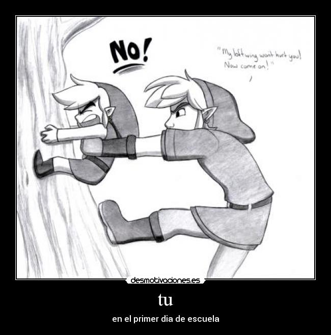 tu - en el primer dia de escuela