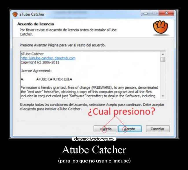 Atube Catcher - (para los que no usan el mouse)