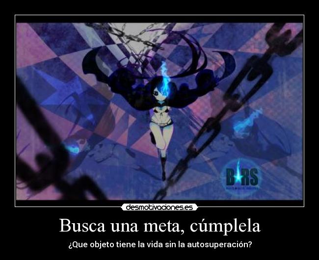 Busca una meta, cúmplela -