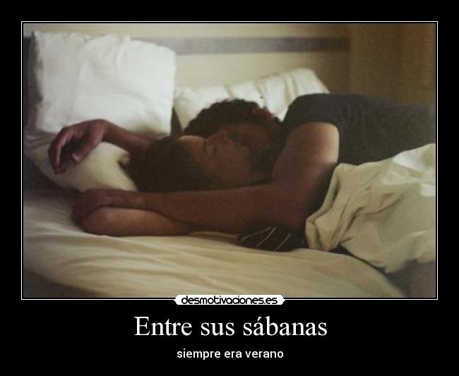 Entre sus sábanas -