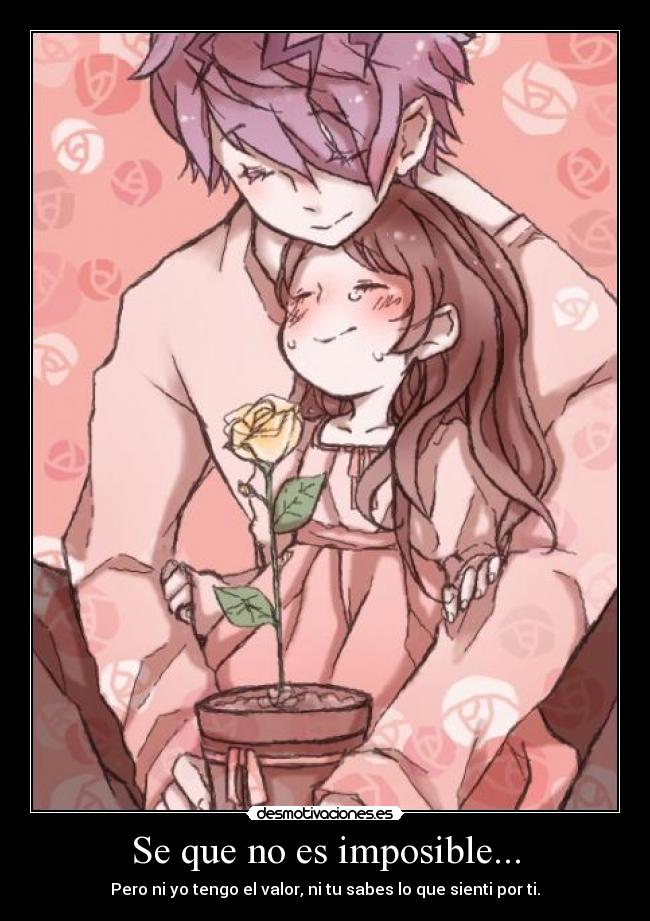 carteles imposible amor harukaze eva garry soy idiota desmotivaciones