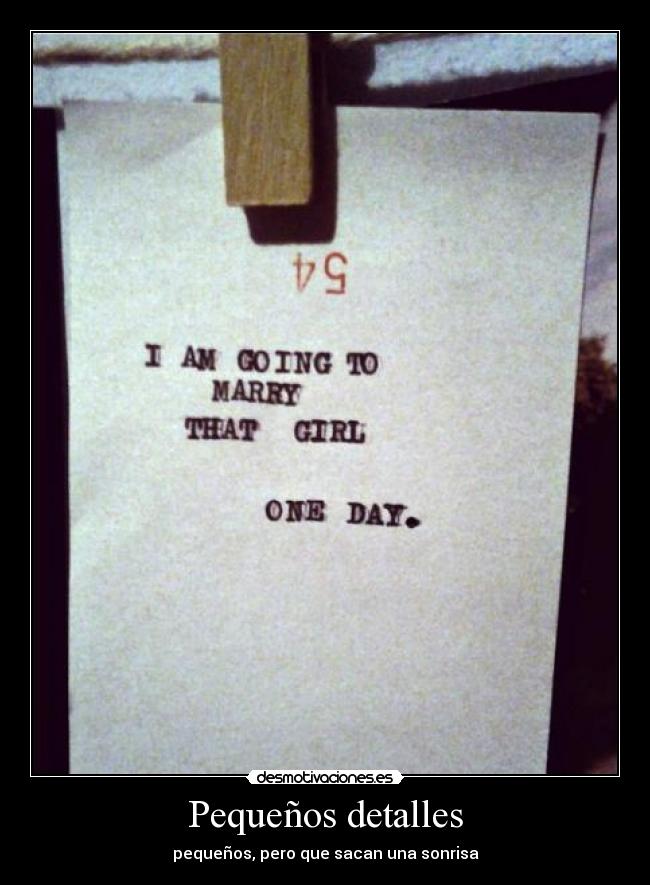 Pequeños detalles - 