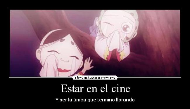 Estar en el cine -