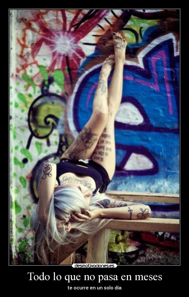 Todo lo que no pasa en meses -