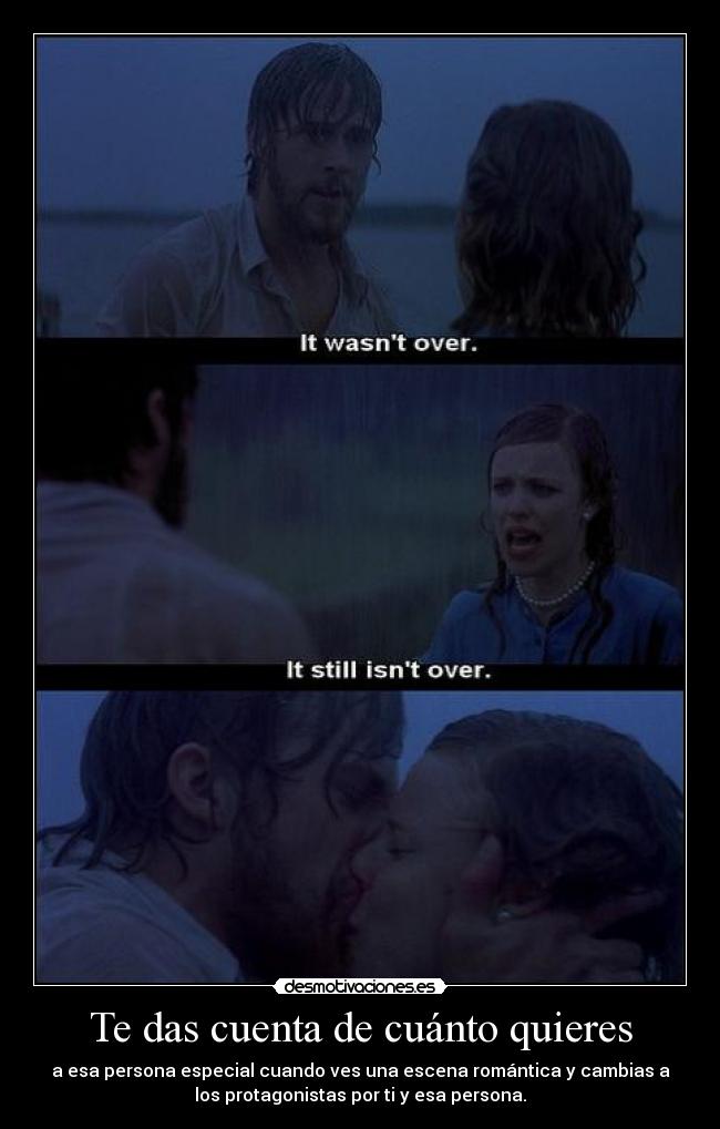 Te das cuenta de cuánto quieres - 