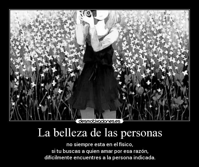 La belleza de las personas -