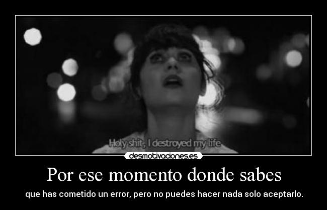 carteles holy shit destroyed life desmotivaciones