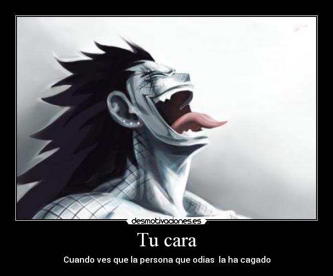 carteles cara fairy tail gajeel desmotivaciones