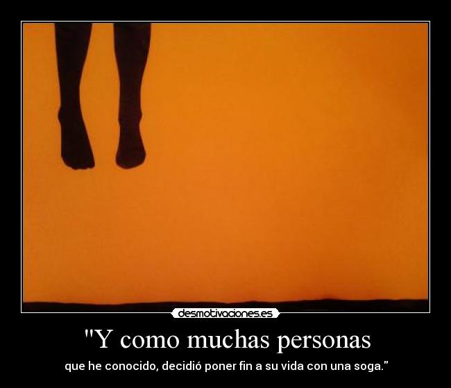 Y como muchas personas - 