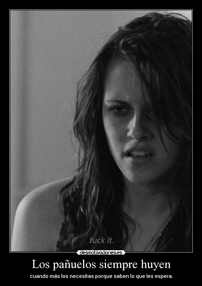 Los pañuelos siempre huyen -