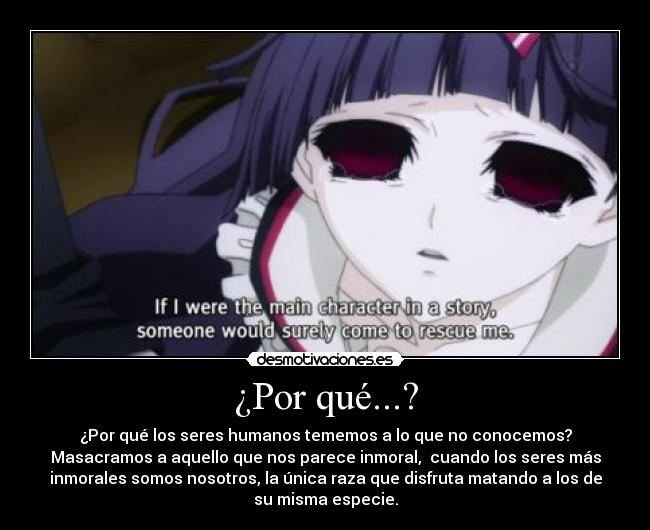 carteles hate human anime shiki desmotivaciones