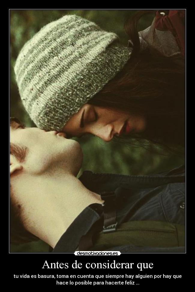 Antes de considerar que -