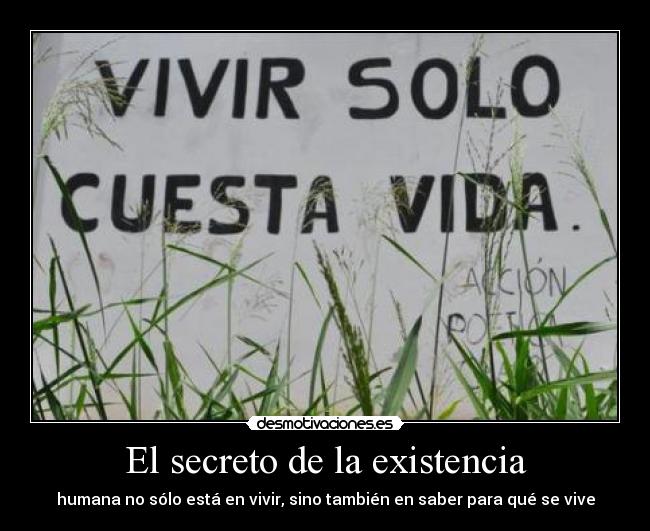 El secreto de la existencia - 