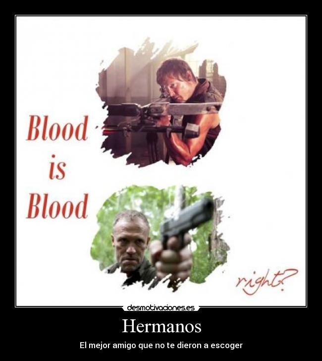 carteles hermanos dixon twd desmotivaciones