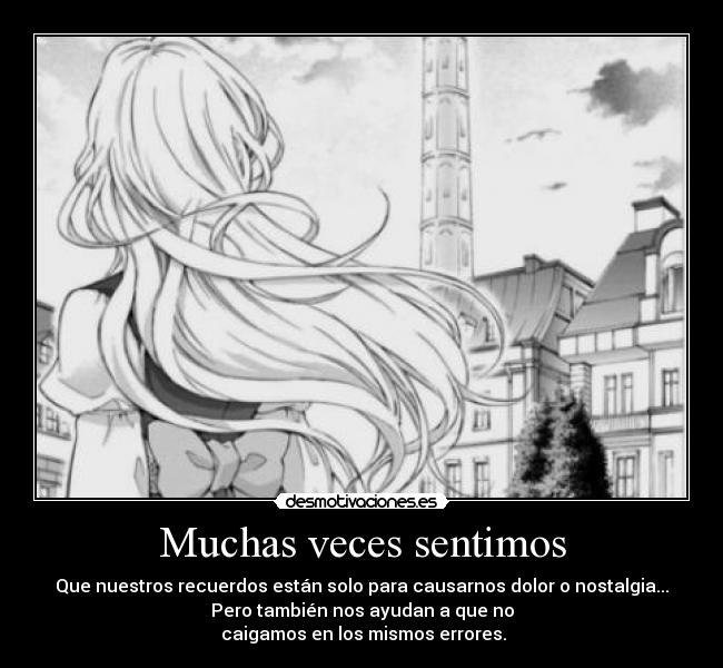 Muchas veces sentimos -