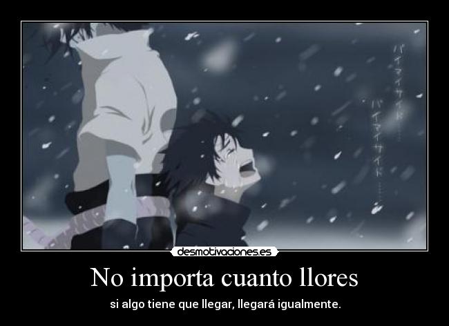 No importa cuanto llores -